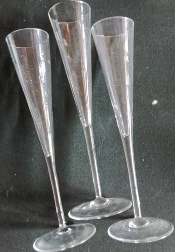 Art deco sektglas vintage - 3x,