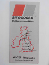 SYSTEM TIMETABLE AIR ECOSSE