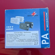 Monacor EUL-42/WS ELA-Universal-Lautsprecherboxen-Paar 100V / 10WRMS