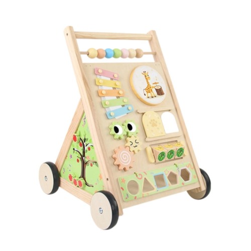 Lauflernwagen aus holz glatt - lauflernwagen,