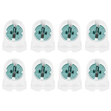 T5 Lampenhalter, 8 Stück Nicht geschaltete Sockel, G13-Basis, Weiß Grün