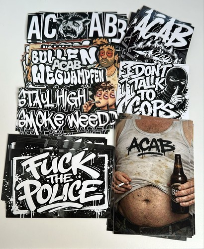 100 sticker acab - 100, sticker,