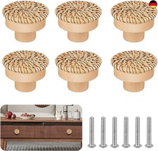 FAINCA 6 Stück Rattan