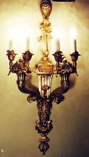 GOLD MESSING KERZEN WAND LAMPE