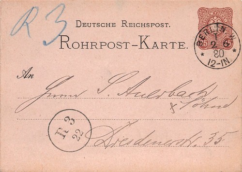 408522 rohrpost ganzsache - 408522),