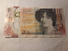 10 £ Pfund Schein 2016 Royal Bank of Scotland CJ003107 SEHR GUTE NUMMER