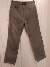 Camel Collection Hose Herren Gr. 33/34 Khaki Baumwolle Stoffhose