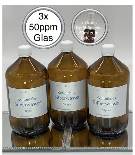 Kolloidales silberwasser - 3x,