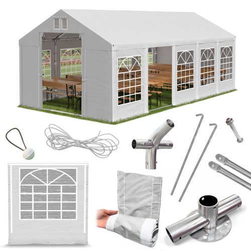 Partyzelt 4x10 zelt gartenzelt - 4x10,