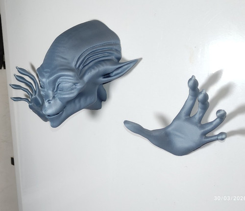 Grauer alien kryptischer - grauer, /