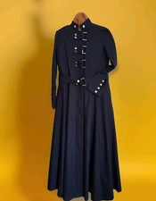 Damen Gothic Mantel - Steampunk, Stehkragen Gr. M  