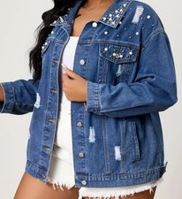 Damen Jeansjacke, Jeans -