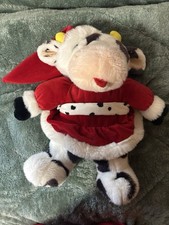 Stofftier Kuh Weihnachtskuh