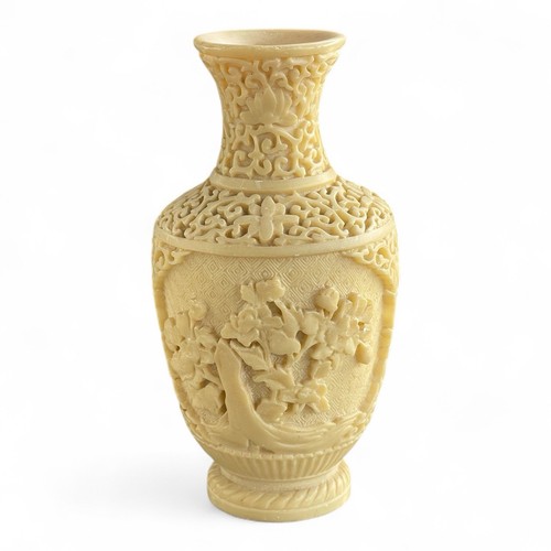 Vase speckstein geschnitzt - vase,