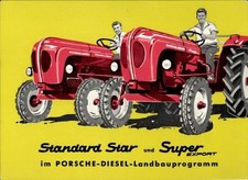Ak Werbung, Traktor, Standard Star, Super Export, Porsche-Diesel - 11395741