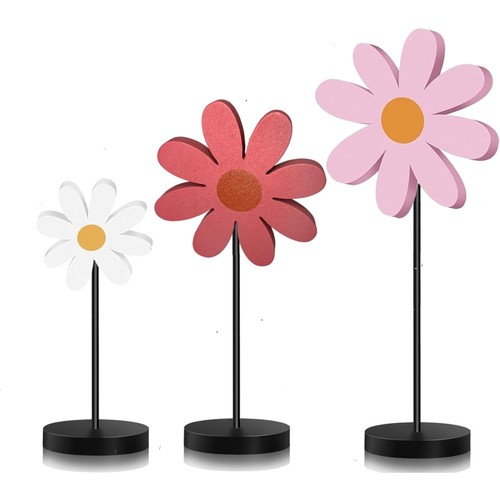 Stück holzblumen dekoset - holzblumen,