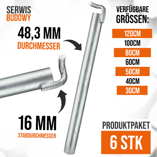 Gerüsthalter mit haken - gerüsthalter,
