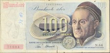 Deutschland Banknote 100 Deutsche Mark P15 1948 zirkuliert-gut erhalten