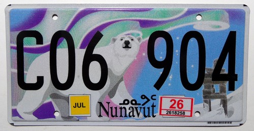 Canada nummernschild nunavut - nummernschild,