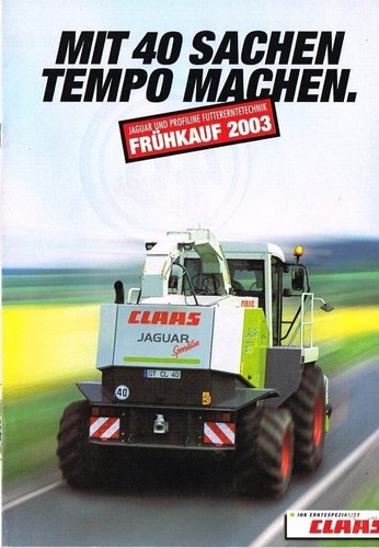 Claas jaguar orig prospekt - jaguar,,