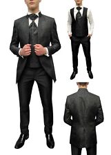 Cutaway Anzug Herren Hochzeitsanzug 5 teilig Gr.54 Schwarz