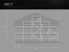 10x15m Giebelwand scaff 74
