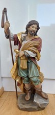 Heiliger Isidor 67cm geschnitzte Holzfigur, Handwerkskunst , sehr gut erhalten