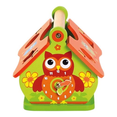 Steckspiel holzhaus - steckspiel,