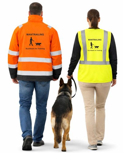 Hundewarnweste mantrailing - hundewarnweste,
