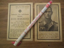 Sterbebild Soldat 2. Weltkrieg gefallen 1944 Westfront