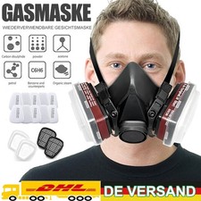 Staubmaske Gasmaske Lackiermaske Atemschutz Vollmasken für Lackieren Staub Farbe