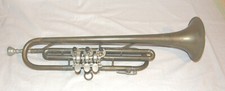 antike TROMPETE /Flügelhorn, Nr. *B N 2045*, mit Mundstück