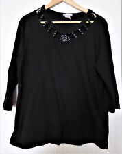 ausgefallenes sexy PURE WEAR Baumwolle Modal Shirt Gr. M / 40 schwarz