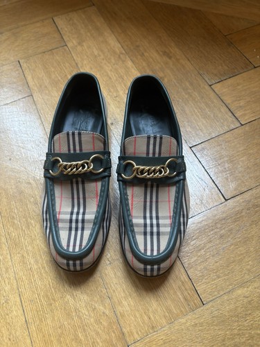 Burberry loafer karo - karo, grün