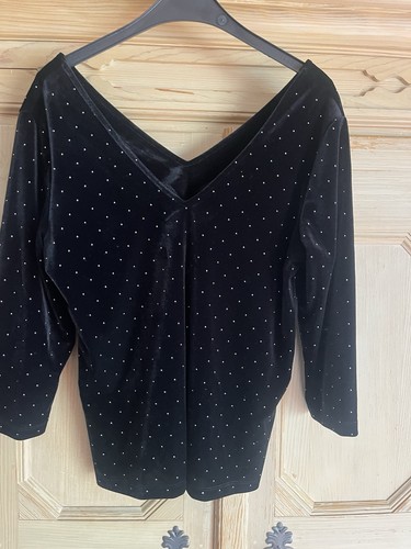 Madeleine shirt samt - shirt, schwarz