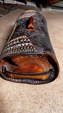 Dekorative Leder-Satteltasche