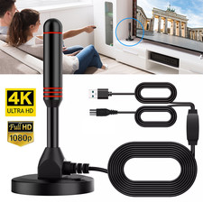 DVB-T2 Antenne Full HD TV Terrestrisch Aktiv Zimmerantenne 30dbi + 5M Kabel