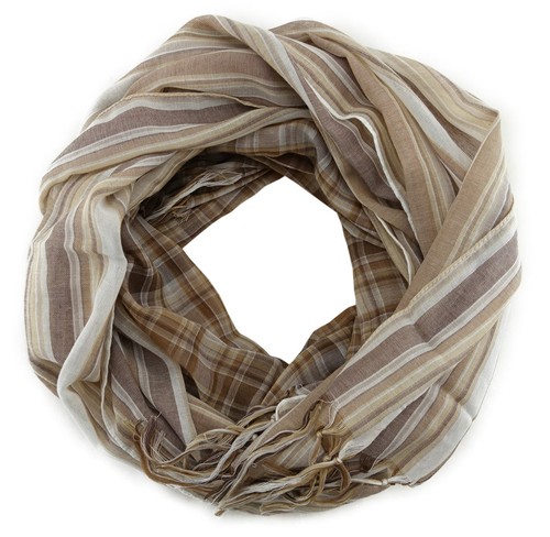Schal braun beige sandfarben