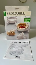 * TCM * 3 Teigformer für Ravioli, Calzone, Maultaschen inclusive Rezepte