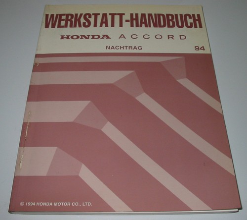 Werkstatthandbuch honda accord - werkstatthandbuch,