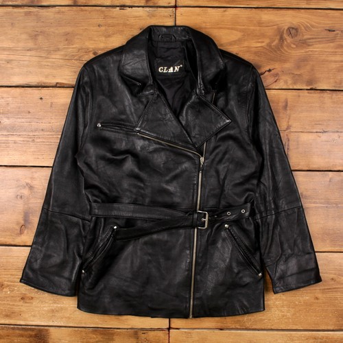 Vintage clan lederjacke - clan, s
