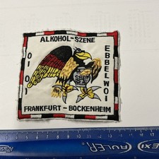 Aufnäher Eishockey SBE Frankfurt Bockenheim Alkohol Szene Ebbelwoi