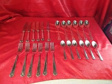 Altes 24 Teiliges BRUCKMANN Besteck Speisebesteck Silber 90 (5083)