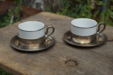 Paar Art Deco Kaffeetassen