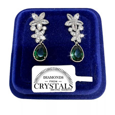 Blumen Anhänger Ohrringe