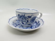 10218:Hutschenreuther Zwiebelmuster 2 teilges Mokka Gedeck Tasse mit Untertasse