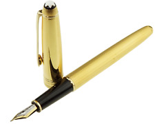 Montblanc Meisterstück Solitaire Gold Plated Füller No.144 Classique 18 Karat