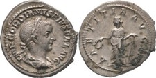 RÖMISCHE KAISERZEIT Denar 241-243 Gordian III., 238-244  Original Münze #HEB335