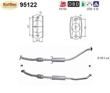 ✅ Katalysator für Toyota Corolla Verso, 1.8 VVT-i, 99kW, Euro 3