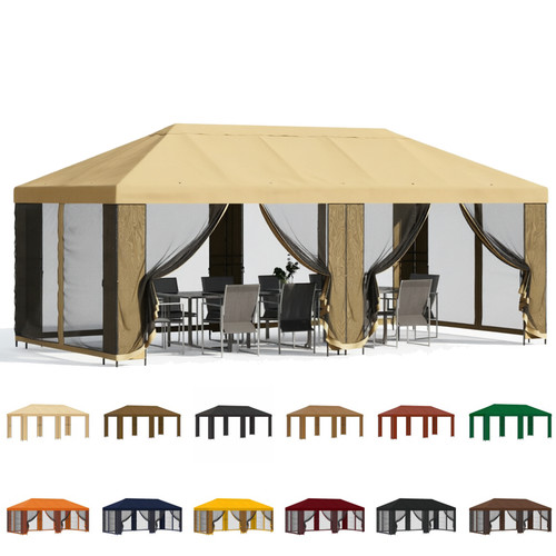 Pavillon 6x3m gazebo - pavillon,